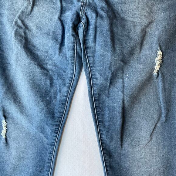 Rewash Women Waxed Denim Straight Leg Jeans 9/29, Blue, Soft Feel Like Knit - Picture 13 of 13